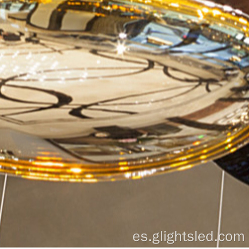 Hotel bola de cristal redonda lámpara de luz moderna